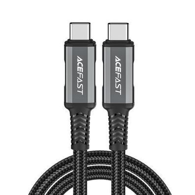 Acefast C1-09 USB-C auf USB-C Kabel USB4 PD3.1 5A 1m - Grau-Schwarz