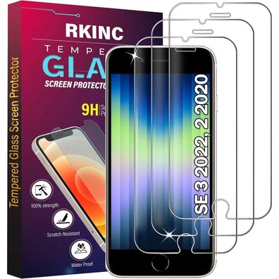 Panzerglas Schutz Glas für iPhone SE 3 2022/ SE 2 2020, iPhone 7 / iPhone