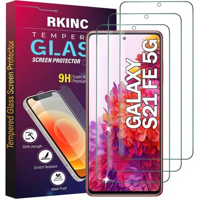 Panzer Glas Schutz Samsung Galaxy S21 FE 5G 3 Stück 0,33 mm HD