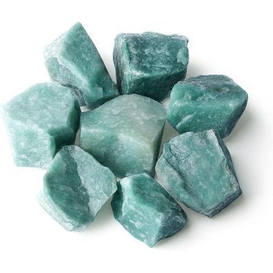Großes Grünes Aventurin Rohsteine Wassersteine 4 Stück 4.5-5 cm Natursteine