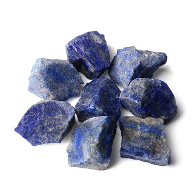 Großes Lapislazuli Naturstein Wassersteine Kristalle 4er Set 4.5-5 cm