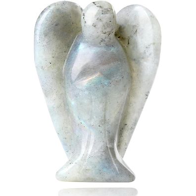 Engel Figur Labradorit Kristall Statue Schutzengel 50mm Reiki Deko Geschenk