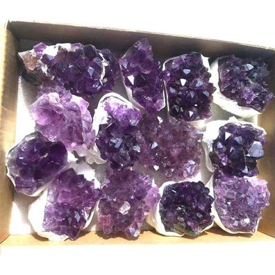 Amethyst Cluster Natürliche Bergkristall-Heilsteine 800g