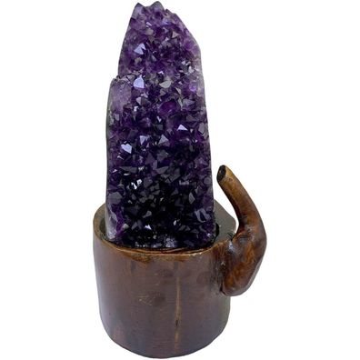 Natürlicher Amethyst-Kristall-Cluster Uruguay 5,95 Pfund Polierte Kanten