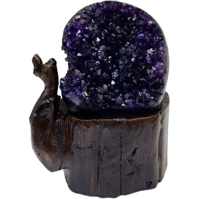 Natürlicher Amethyst-Kristallcluster Urugua-Geode 2,2 Pfund