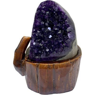 DECORN Amethyst Cluster 3,75 Pfund Polierte Kanten Hexerei Geode Heilkristalle