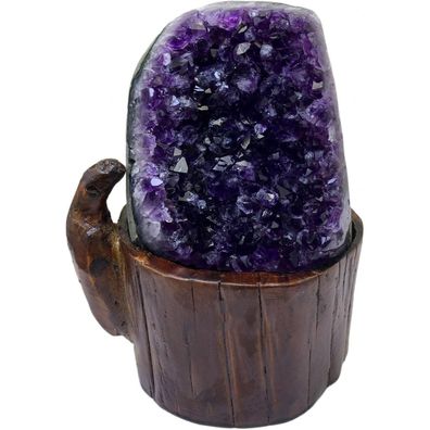 Natürliche Amethyst-Kristalle Cluster Geode Kristall-Dekor 3.53lbs