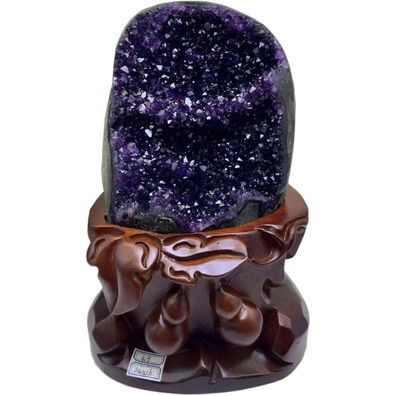 Natürliche Amethyst-Cluster-Geode Unregelmäßige Rohe Amethyststeine Lila