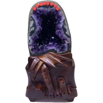 Große Amethyst-Geode Naturkristall Cluster 17 lbs Reiki Meditation