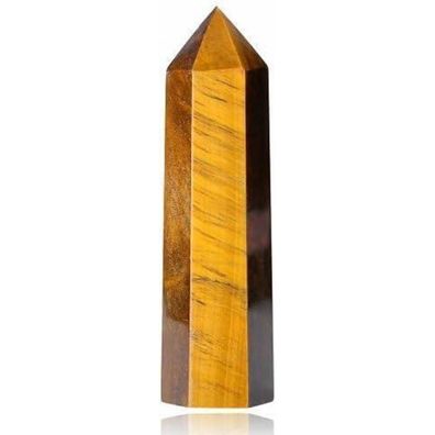 Tigerauge Kristall Turm 9-10cm Heilstein Bergkristall Energie Reiki