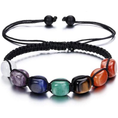 Gehecrst 7 Chakra Armband aus natürlichen Edelsteinen - Schmuckstein Yoga Armband