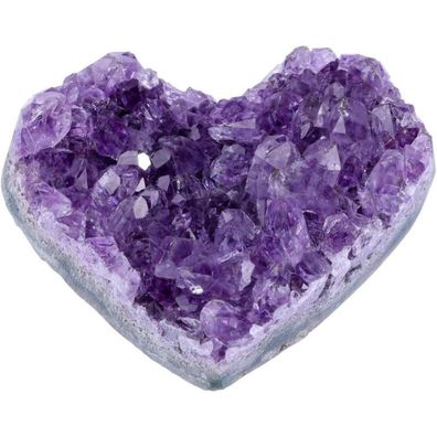 Amethyst Druse Herz Bergkristall Rohstein Cluster (4-5