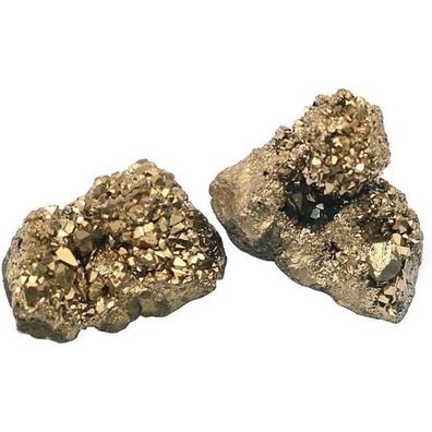 Pyrit Stein Katzengold Naturstück 20-30mm 10-20g 2PCS Kristall Quarzstein