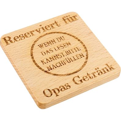 Lustige Opa Geschenk Holz Untersetzer Vatertag Geburtstag - Opa 1