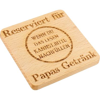Geschenke für Papa Geburtstag Vatertag Holz Untersetzer Lustige Männer 1