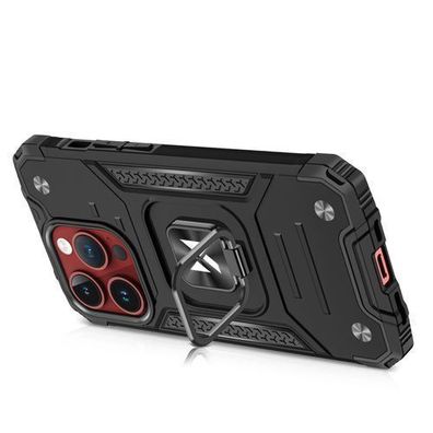 Robustes Schutzhülle mit Fingerhalter für iPhone 15 Pro - Wozinsky Ring Armor, R