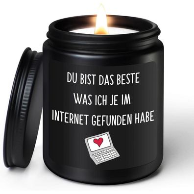 Valentinstag Jahrestag Geschenk Sandelholz Duftkerze 200g 50h Burn Time