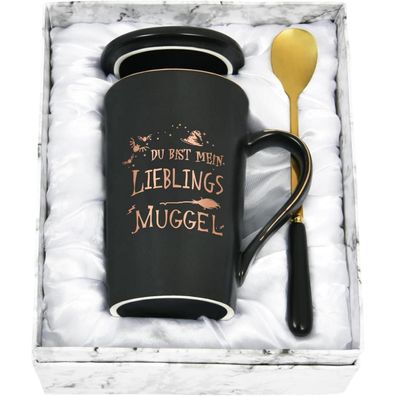 Joymaking Kaffeetasse Lustige Spruch Du Mein Lieblings Muggel 400ml Schwarz