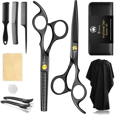 Friseurschere Set 6.7 Zoll Haarschere Profi mit Friseurumhang
