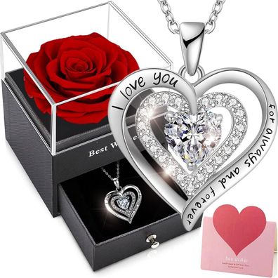 Ewige Rosen Echte Blume Geschenkbox Handgefertigt Rosenbox Muttertag
