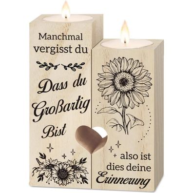 Herzförmiger Kerzenständer Geschenk Freundin Freund Genesung Inspiration