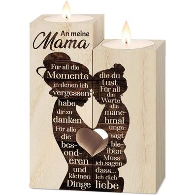 Vetbuosa Mutter Tochter Geschenk Kerzenständer Mama Geburtstagsgeschenk