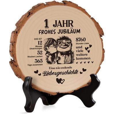 Holzplakette Geschenk 1. Hochzeitstag Liebe Paare Mann Frau Jahrestag