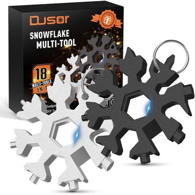 Adventskalender Männer 18-in-1 Multitool Weihnachtsgeschenke Black Silver