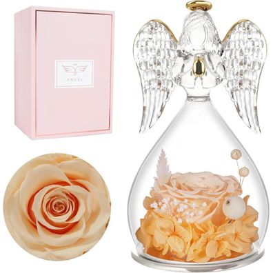 Ewige Rose Engel Geschenkbox für Frauen, Mutter, Oma - Weihnachten Valentinstag