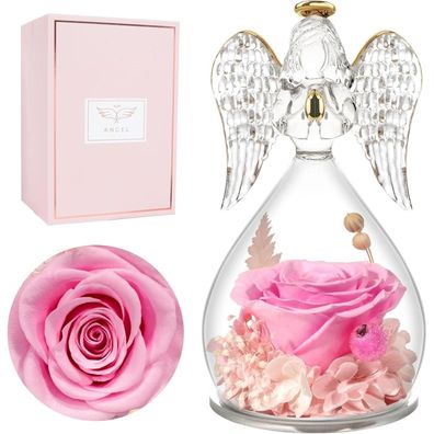 Ewige Rose Engel Figur Geschenk Forever Rose Muttertag Weihnachten Mama Oma
