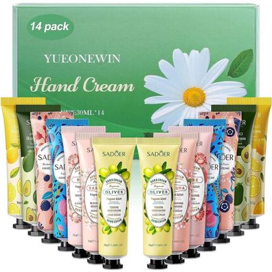 14er Pack Handcreme Set Winter Geschenk Duft Tag Nacht Feuchtigkeitscreme 420ml