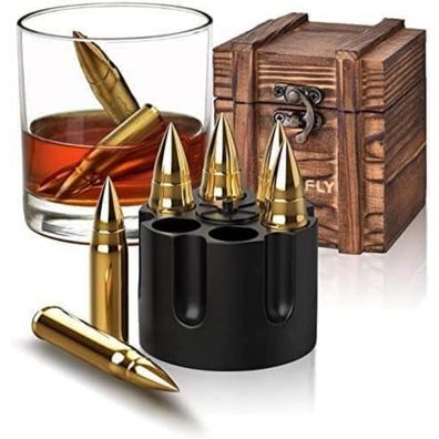 Whisky Steine Geschenk für Männer Vatertag Weihnachten Edelstahl Eiswürfel