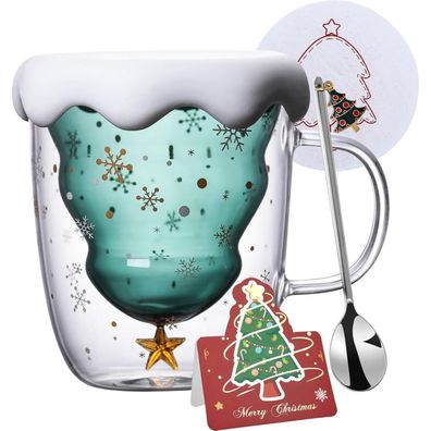 Arawat Weihnachtstasse Doppelwandige Gläser Teegläser Lustige