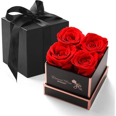 Wyriaza Ewige Rose Geschenkbox für Frauen - Konservierte Infinity Rose für