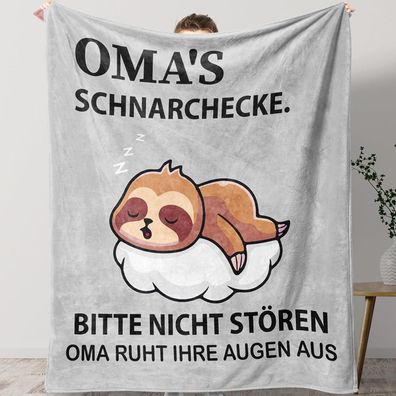 KAAYEE Oma Geschenk Weiche Decke Weihnachten Muttertag Geburtstag 1.3x1.5M