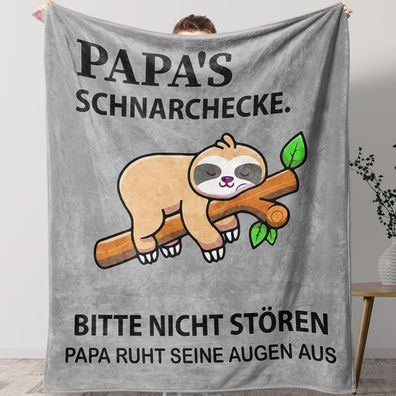 Papa Geschenk Decke Flanell Weihnachten Geburtstag Vatertag 130x150cm