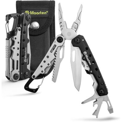 Maarten Multitool 11in1 Faltbares Edelstahl Zange Multi-Tool mit Scheide