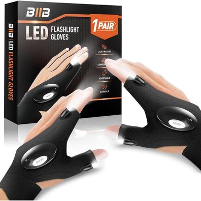 BIIB LED Handschuhe für Männer, Gadget Weihnachtsgeschenk, Angelzubehör
