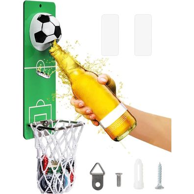 Magnetischer Fußball Flaschenöffner Wand Auffangbehälter Männer Geschenke