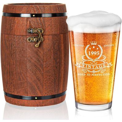30. Geburtstag Bierglas 1994 in Fassbox Geschenkidee Männer 480 ml