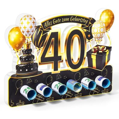 Holzschild 40 Geburtstag Frauen Männer Deko Geschenk Party Hochzeit Jubiläum