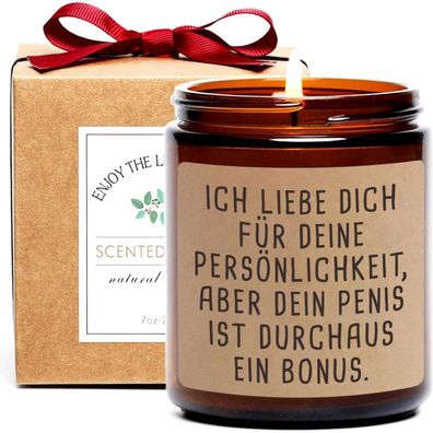 Lustige Duftkerze für Freund Ehemann einzigartiges Valentinstagsgeschenk