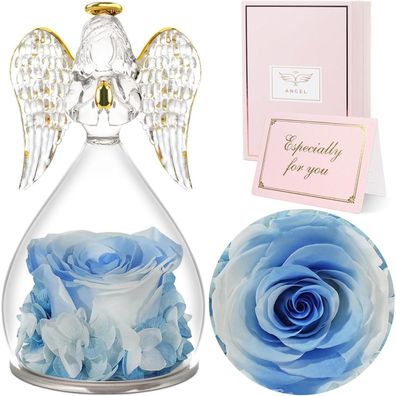 Sunia Ewige Rose Engel Figur Muttertagsgeschenk Glas