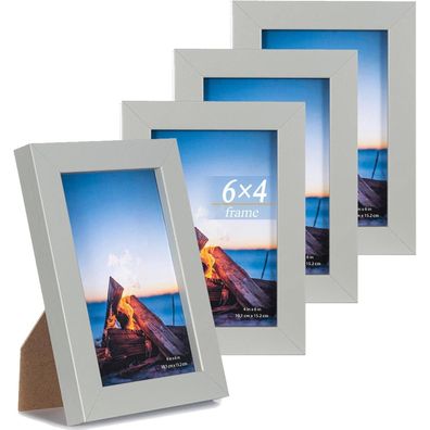 Bilderrahmen Scholar Tree Grau 30x40 cm MDF Holz-Rahmen Acrylglas 2er Set