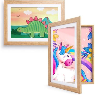 Kromapolis Bilderrahmen Kinderzeichnungen A4 Acrylglas Umweltfreundlich