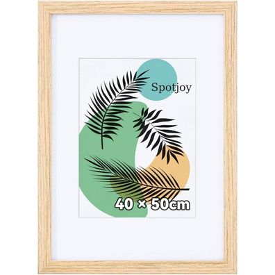 Spotjoy Bilderrahmen 40x50 cm Fotorahmen weiß Holzrahmen Acrylglas