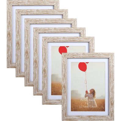 Bilderrahmen 13x18 CM 6er-Set Wand Tisch Collagen Geschenk 15x20 Beige