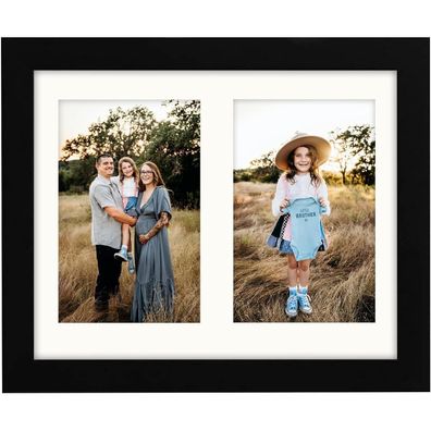 Foto Bilderrahmen 20x25 cm Doppelter 10x15 Rahmen Schwarz 8x10 Dove Grey
