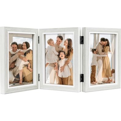 Shampsen 3 Bilderrahmen Collage Weiß 13x18 Geschenk Mutter Freund