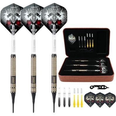 Cuesoul Dragon Soft Dartpfeile Set 16g Brass B1102 Luxury Case